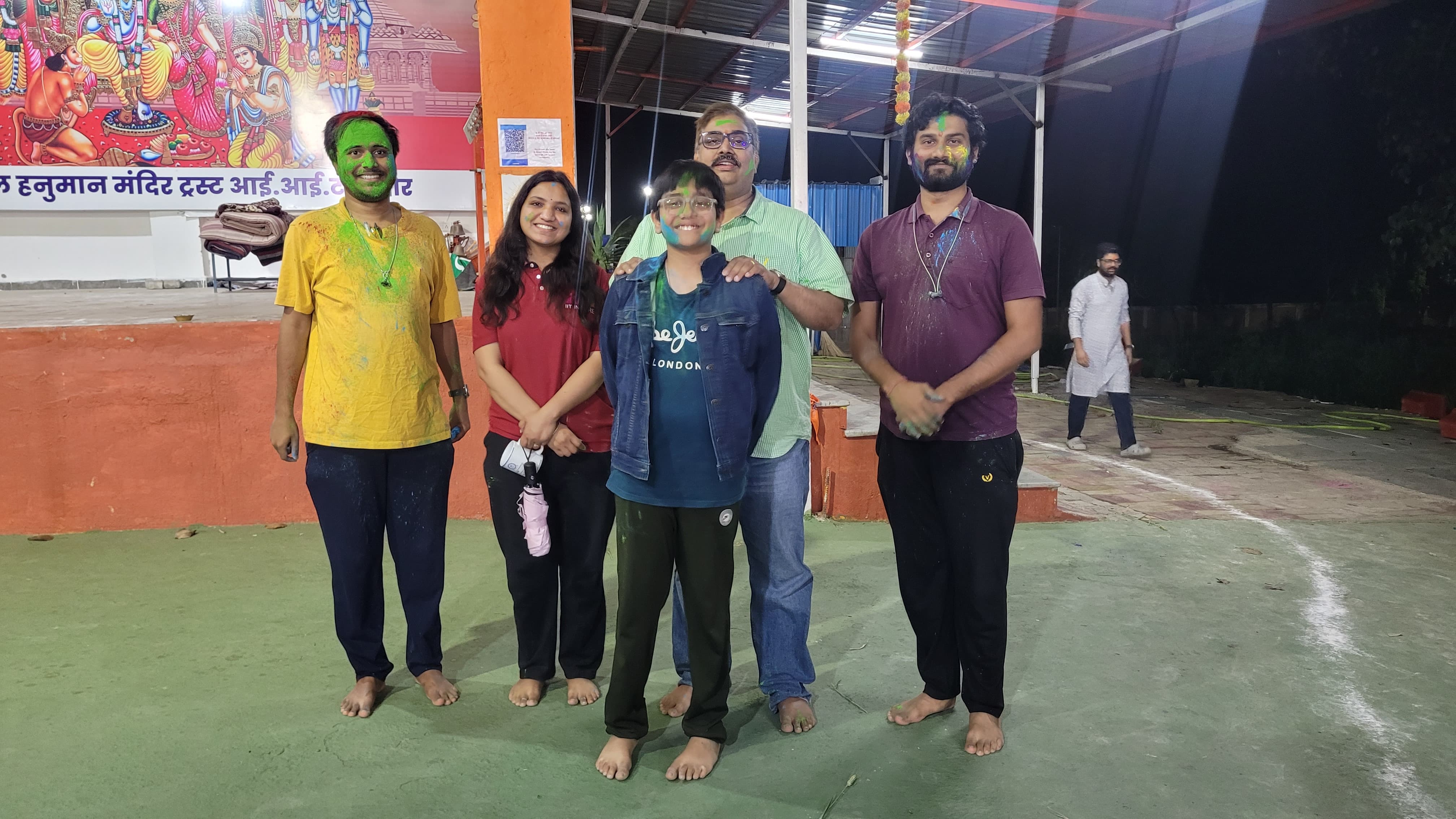 STLab members celebrating Holi festival
